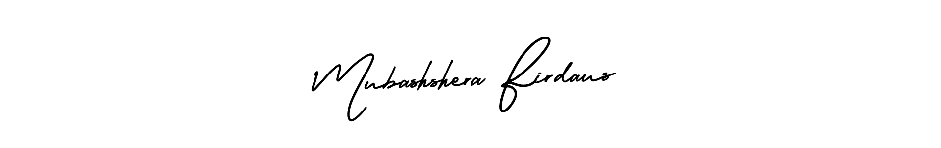 Also You can easily find your signature by using the search form. We will create Mubashshera Firdaus name handwritten signature images for you free of cost using AmerikaSignatureDemo-Regular sign style. Mubashshera Firdaus signature style 3 images and pictures png