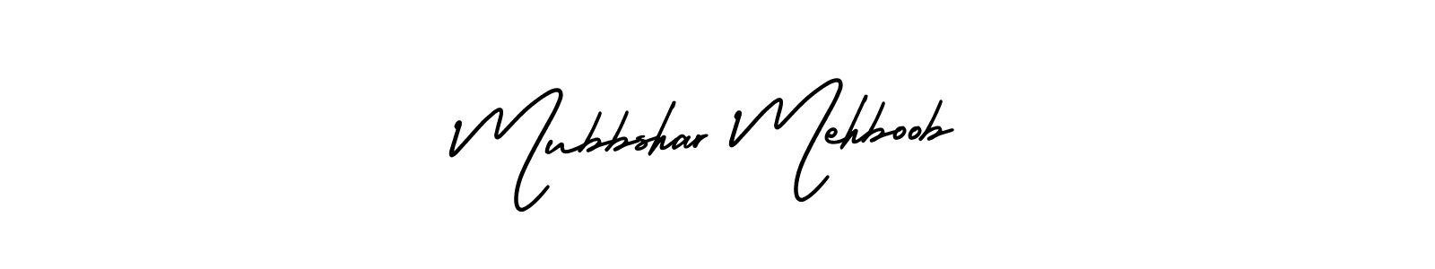 Also we have Mubbshar Mehboob name is the best signature style. Create professional handwritten signature collection using AmerikaSignatureDemo-Regular autograph style. Mubbshar Mehboob signature style 3 images and pictures png