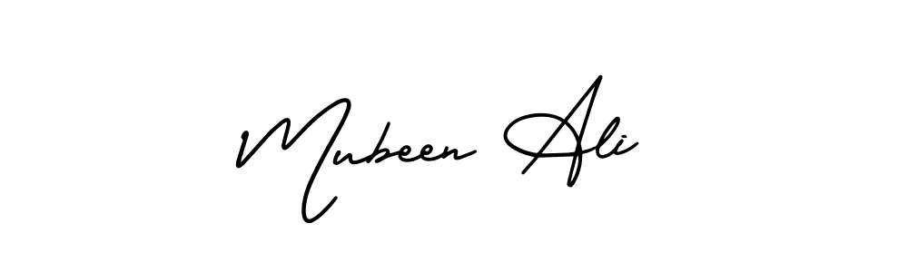 Also You can easily find your signature by using the search form. We will create Mubeen Ali name handwritten signature images for you free of cost using AmerikaSignatureDemo-Regular sign style. Mubeen Ali signature style 3 images and pictures png