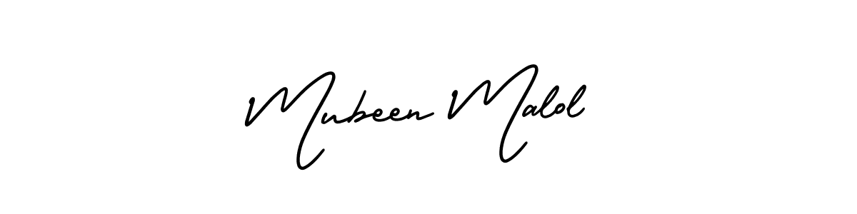 if you are searching for the best signature style for your name Mubeen Malol. so please give up your signature search. here we have designed multiple signature styles  using AmerikaSignatureDemo-Regular. Mubeen Malol signature style 3 images and pictures png