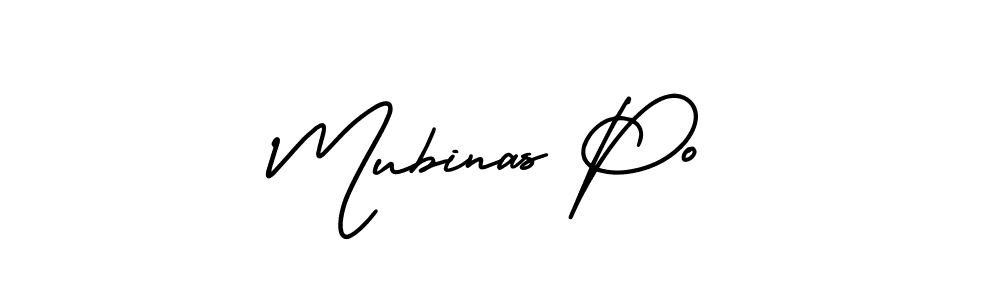 if you are searching for the best signature style for your name Mubinas Po. so please give up your signature search. here we have designed multiple signature styles  using AmerikaSignatureDemo-Regular. Mubinas Po signature style 3 images and pictures png