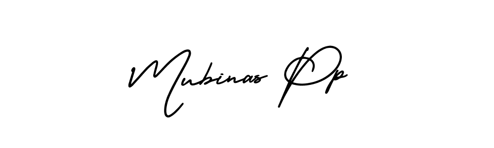 Also You can easily find your signature by using the search form. We will create Mubinas Pp name handwritten signature images for you free of cost using AmerikaSignatureDemo-Regular sign style. Mubinas Pp signature style 3 images and pictures png