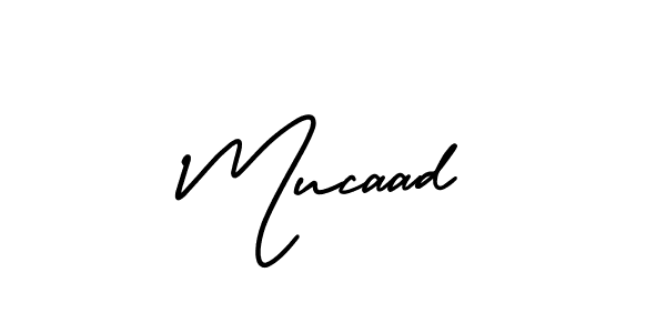 It looks lik you need a new signature style for name Mucaad. Design unique handwritten (AmerikaSignatureDemo-Regular) signature with our free signature maker in just a few clicks. Mucaad signature style 3 images and pictures png