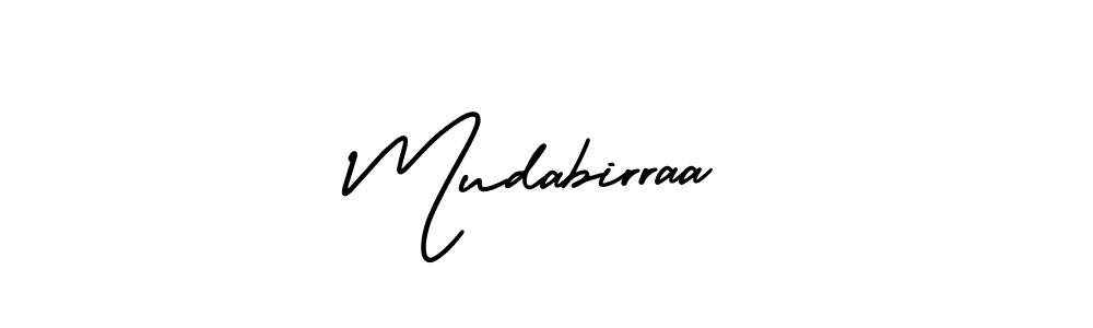 AmerikaSignatureDemo-Regular is a professional signature style that is perfect for those who want to add a touch of class to their signature. It is also a great choice for those who want to make their signature more unique. Get Mudabirraa name to fancy signature for free. Mudabirraa signature style 3 images and pictures png