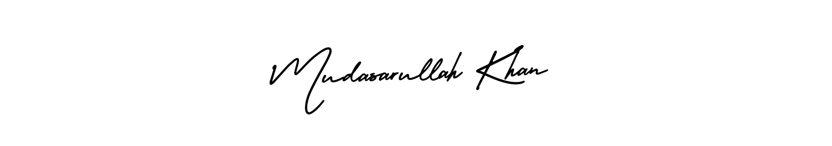 Make a beautiful signature design for name Mudasarullah Khan. With this signature (AmerikaSignatureDemo-Regular) style, you can create a handwritten signature for free. Mudasarullah Khan signature style 3 images and pictures png