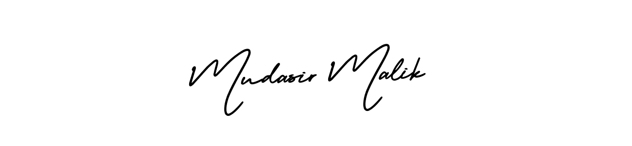 How to Draw Mudasir Malik signature style? AmerikaSignatureDemo-Regular is a latest design signature styles for name Mudasir Malik. Mudasir Malik signature style 3 images and pictures png