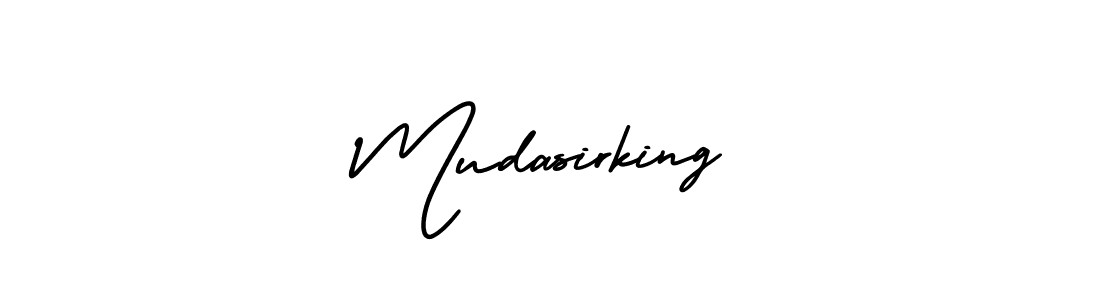 Check out images of Autograph of Mudasirking name. Actor Mudasirking Signature Style. AmerikaSignatureDemo-Regular is a professional sign style online. Mudasirking signature style 3 images and pictures png