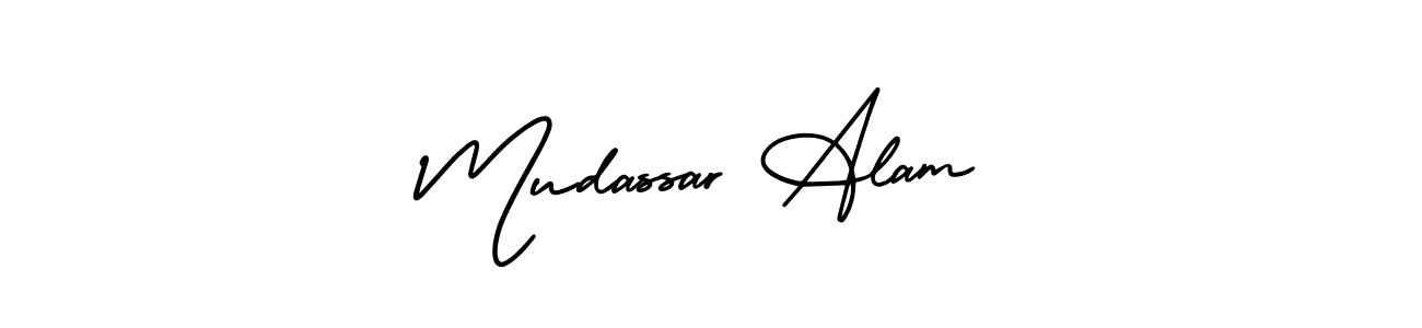 This is the best signature style for the Mudassar Alam name. Also you like these signature font (AmerikaSignatureDemo-Regular). Mix name signature. Mudassar Alam signature style 3 images and pictures png