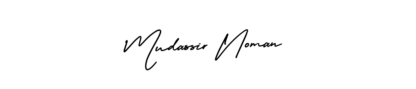 This is the best signature style for the Mudassir Noman name. Also you like these signature font (AmerikaSignatureDemo-Regular). Mix name signature. Mudassir Noman signature style 3 images and pictures png
