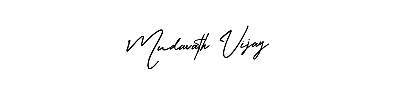 if you are searching for the best signature style for your name Mudavath Vijay. so please give up your signature search. here we have designed multiple signature styles  using AmerikaSignatureDemo-Regular. Mudavath Vijay signature style 3 images and pictures png