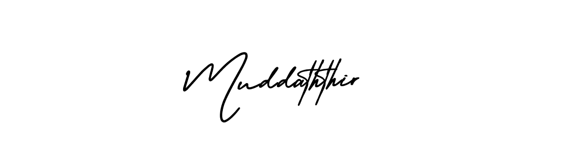 Muddaththir stylish signature style. Best Handwritten Sign (AmerikaSignatureDemo-Regular) for my name. Handwritten Signature Collection Ideas for my name Muddaththir. Muddaththir signature style 3 images and pictures png