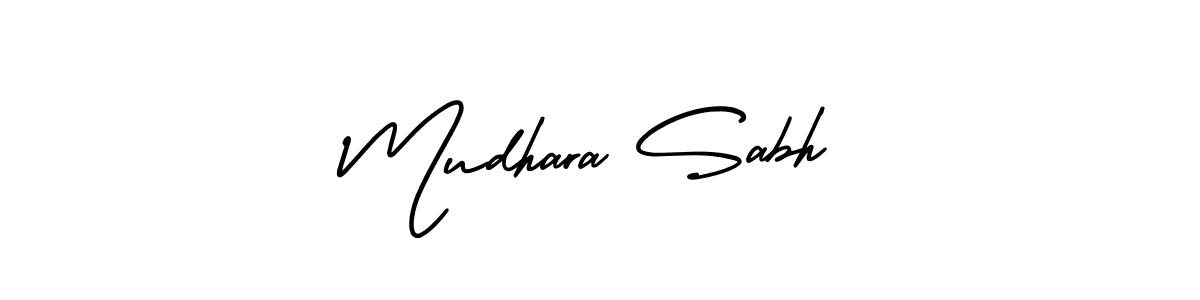 Make a beautiful signature design for name Mudhara Sabh. With this signature (AmerikaSignatureDemo-Regular) style, you can create a handwritten signature for free. Mudhara Sabh signature style 3 images and pictures png