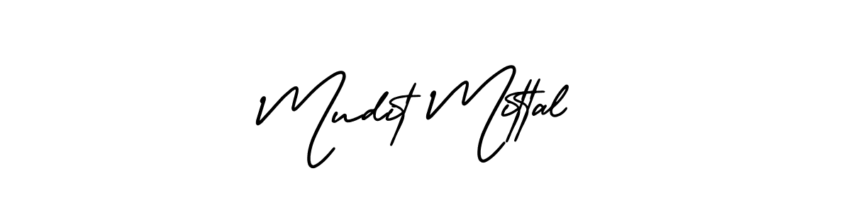 How to Draw Mudit Mittal signature style? AmerikaSignatureDemo-Regular is a latest design signature styles for name Mudit Mittal. Mudit Mittal signature style 3 images and pictures png