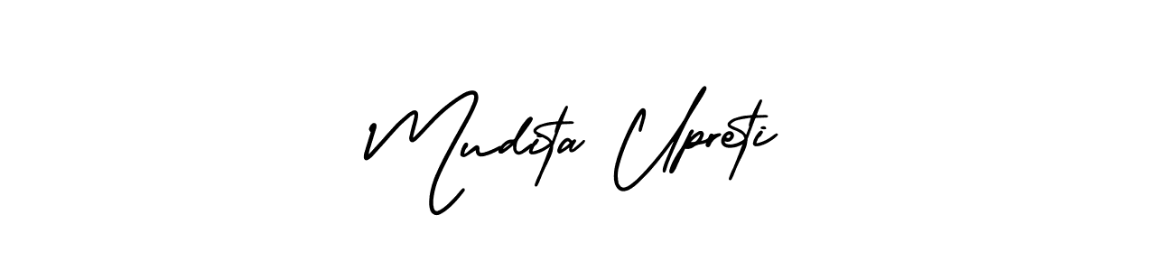 It looks lik you need a new signature style for name Mudita Upreti. Design unique handwritten (AmerikaSignatureDemo-Regular) signature with our free signature maker in just a few clicks. Mudita Upreti signature style 3 images and pictures png
