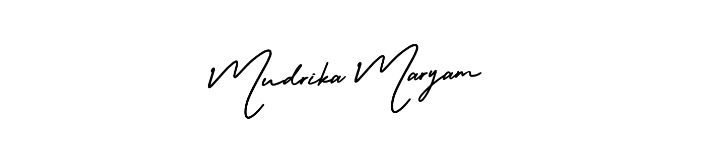 You can use this online signature creator to create a handwritten signature for the name Mudrika Maryam. This is the best online autograph maker. Mudrika Maryam signature style 3 images and pictures png