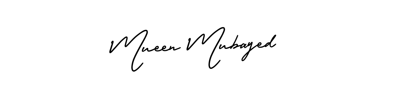 if you are searching for the best signature style for your name Mueen Mubayed. so please give up your signature search. here we have designed multiple signature styles  using AmerikaSignatureDemo-Regular. Mueen Mubayed signature style 3 images and pictures png