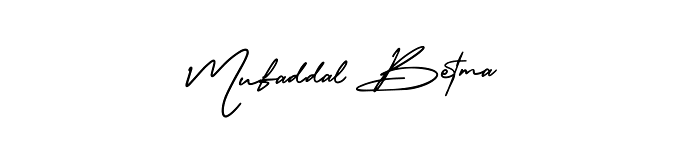 Also You can easily find your signature by using the search form. We will create Mufaddal Betma name handwritten signature images for you free of cost using AmerikaSignatureDemo-Regular sign style. Mufaddal Betma signature style 3 images and pictures png