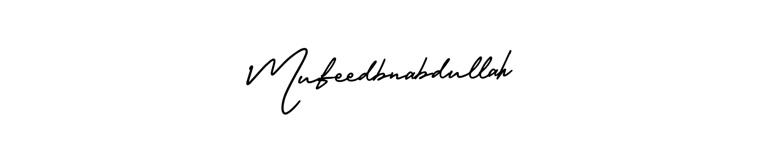 Similarly AmerikaSignatureDemo-Regular is the best handwritten signature design. Signature creator online .You can use it as an online autograph creator for name Mufeedbnabdullah. Mufeedbnabdullah signature style 3 images and pictures png