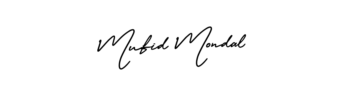 How to Draw Mufid Mondal signature style? AmerikaSignatureDemo-Regular is a latest design signature styles for name Mufid Mondal. Mufid Mondal signature style 3 images and pictures png