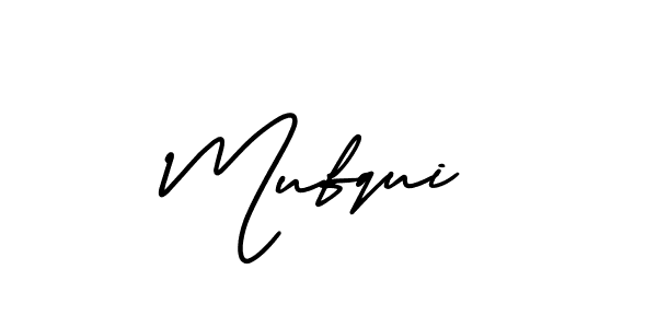 How to make Mufqui signature? AmerikaSignatureDemo-Regular is a professional autograph style. Create handwritten signature for Mufqui name. Mufqui signature style 3 images and pictures png