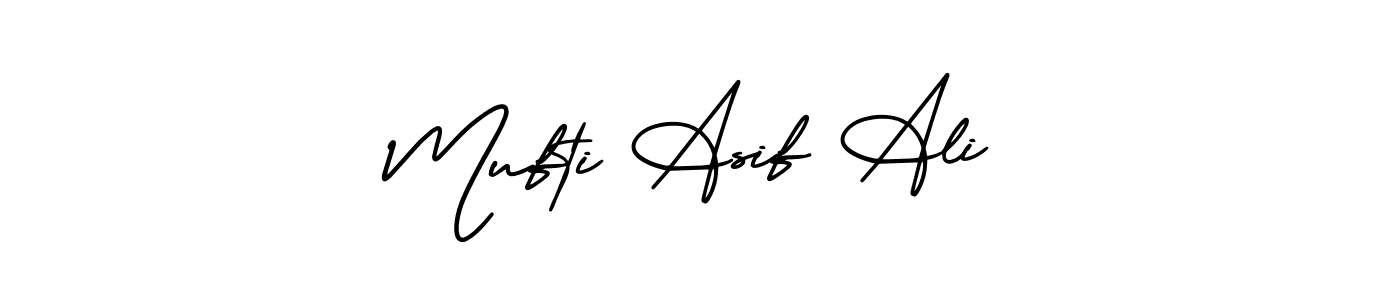 Design your own signature with our free online signature maker. With this signature software, you can create a handwritten (AmerikaSignatureDemo-Regular) signature for name Mufti Asif Ali. Mufti Asif Ali signature style 3 images and pictures png