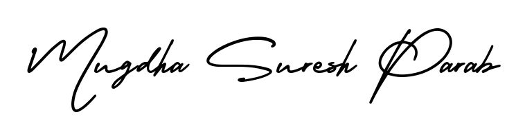 Also You can easily find your signature by using the search form. We will create Mugdha Suresh Parab name handwritten signature images for you free of cost using AmerikaSignatureDemo-Regular sign style. Mugdha Suresh Parab signature style 3 images and pictures png