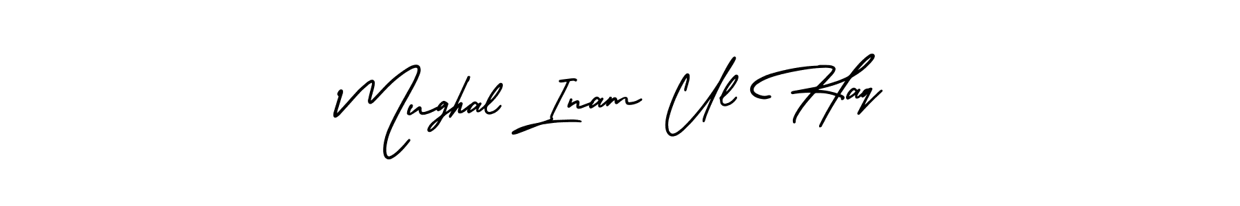 How to make Mughal Inam Ul Haq name signature. Use AmerikaSignatureDemo-Regular style for creating short signs online. This is the latest handwritten sign. Mughal Inam Ul Haq signature style 3 images and pictures png