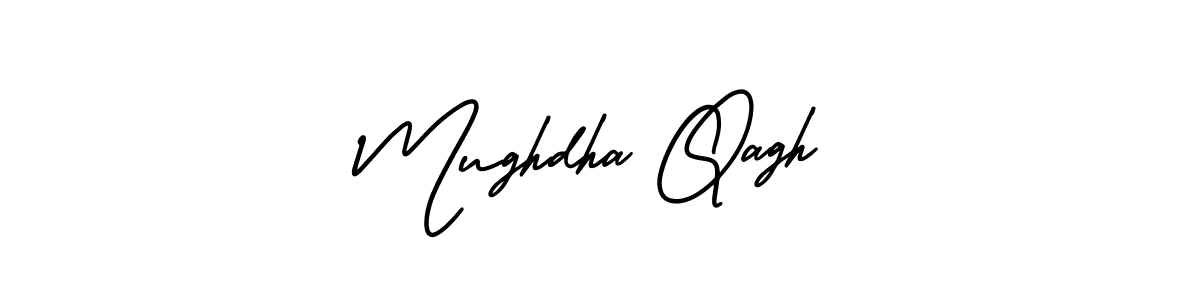 Also You can easily find your signature by using the search form. We will create Mughdha Qagh name handwritten signature images for you free of cost using AmerikaSignatureDemo-Regular sign style. Mughdha Qagh signature style 3 images and pictures png
