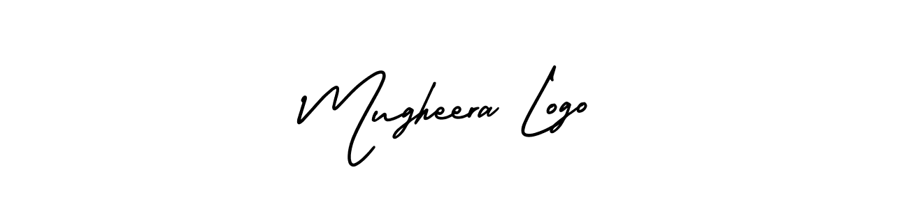 You should practise on your own different ways (AmerikaSignatureDemo-Regular) to write your name (Mugheera Logo) in signature. don't let someone else do it for you. Mugheera Logo signature style 3 images and pictures png