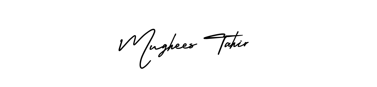 It looks lik you need a new signature style for name Mughees Tahir. Design unique handwritten (AmerikaSignatureDemo-Regular) signature with our free signature maker in just a few clicks. Mughees Tahir signature style 3 images and pictures png