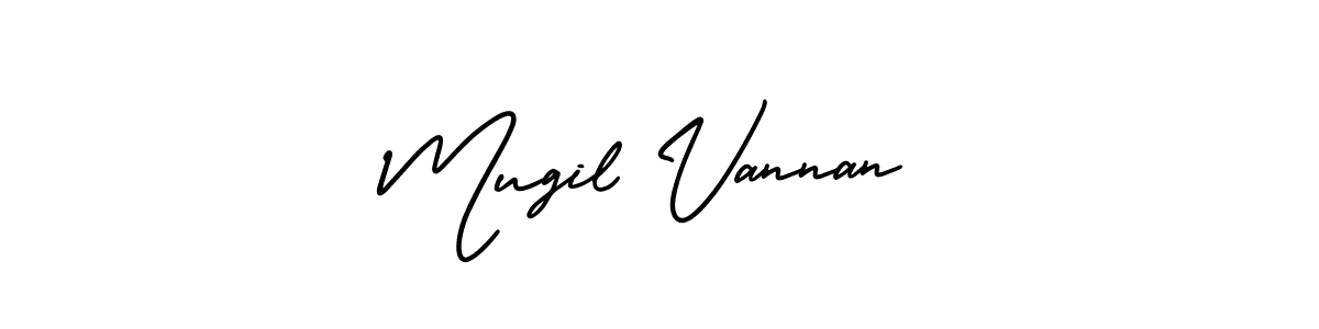 Mugil Vannan stylish signature style. Best Handwritten Sign (AmerikaSignatureDemo-Regular) for my name. Handwritten Signature Collection Ideas for my name Mugil Vannan. Mugil Vannan signature style 3 images and pictures png