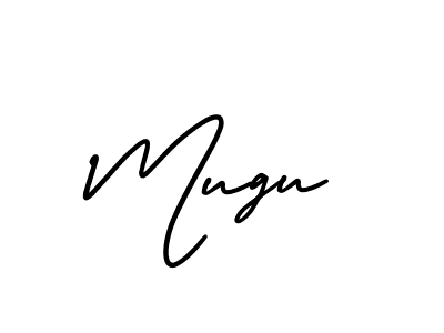 How to make Mugu signature? AmerikaSignatureDemo-Regular is a professional autograph style. Create handwritten signature for Mugu name. Mugu signature style 3 images and pictures png