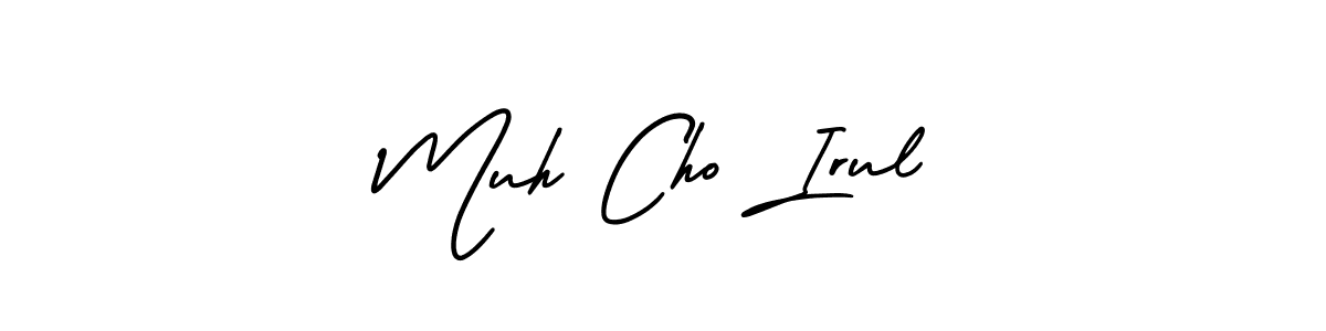Design your own signature with our free online signature maker. With this signature software, you can create a handwritten (AmerikaSignatureDemo-Regular) signature for name Muh Cho Irul. Muh Cho Irul signature style 3 images and pictures png