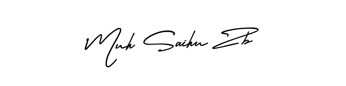 Create a beautiful signature design for name Muh Saihu Zb. With this signature (AmerikaSignatureDemo-Regular) fonts, you can make a handwritten signature for free. Muh Saihu Zb signature style 3 images and pictures png