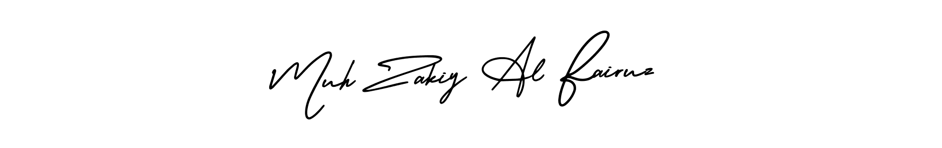Also You can easily find your signature by using the search form. We will create Muh Zakiy Al Fairuz name handwritten signature images for you free of cost using AmerikaSignatureDemo-Regular sign style. Muh Zakiy Al Fairuz signature style 3 images and pictures png