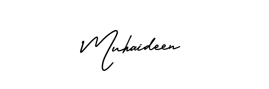 Create a beautiful signature design for name Muhaideen. With this signature (AmerikaSignatureDemo-Regular) fonts, you can make a handwritten signature for free. Muhaideen signature style 3 images and pictures png
