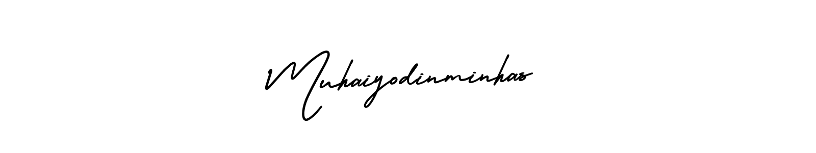 Here are the top 10 professional signature styles for the name Muhaiyodinminhas. These are the best autograph styles you can use for your name. Muhaiyodinminhas signature style 3 images and pictures png