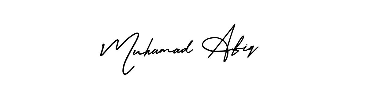 Muhamad Afiq stylish signature style. Best Handwritten Sign (AmerikaSignatureDemo-Regular) for my name. Handwritten Signature Collection Ideas for my name Muhamad Afiq. Muhamad Afiq signature style 3 images and pictures png