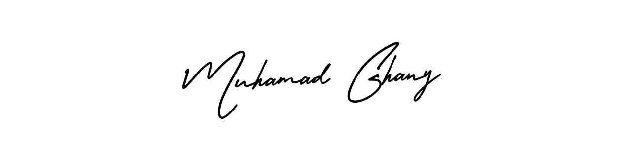 Best and Professional Signature Style for Muhamad Ghany. AmerikaSignatureDemo-Regular Best Signature Style Collection. Muhamad Ghany signature style 3 images and pictures png