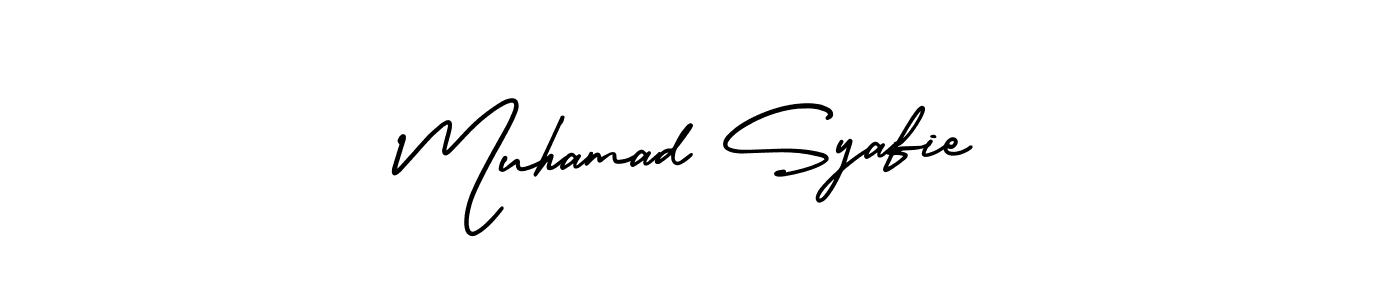 It looks lik you need a new signature style for name Muhamad Syafie. Design unique handwritten (AmerikaSignatureDemo-Regular) signature with our free signature maker in just a few clicks. Muhamad Syafie signature style 3 images and pictures png