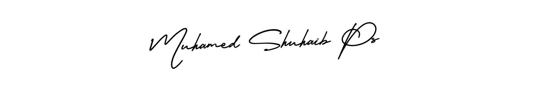 Create a beautiful signature design for name Muhamed Shuhaib Ps. With this signature (AmerikaSignatureDemo-Regular) fonts, you can make a handwritten signature for free. Muhamed Shuhaib Ps signature style 3 images and pictures png