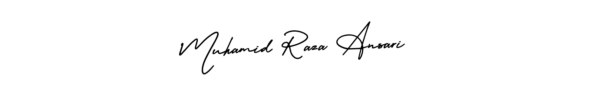 How to make Muhamid Raza Ansari name signature. Use AmerikaSignatureDemo-Regular style for creating short signs online. This is the latest handwritten sign. Muhamid Raza Ansari signature style 3 images and pictures png