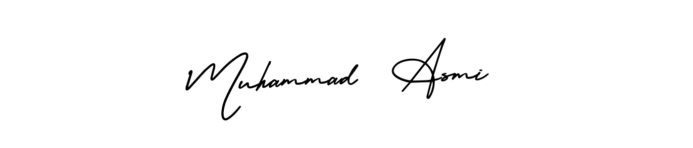 How to Draw Muhammad  Asmi signature style? AmerikaSignatureDemo-Regular is a latest design signature styles for name Muhammad  Asmi. Muhammad  Asmi signature style 3 images and pictures png