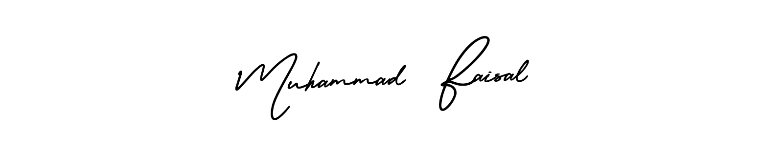 Also we have Muhammad  Faisal name is the best signature style. Create professional handwritten signature collection using AmerikaSignatureDemo-Regular autograph style. Muhammad  Faisal signature style 3 images and pictures png