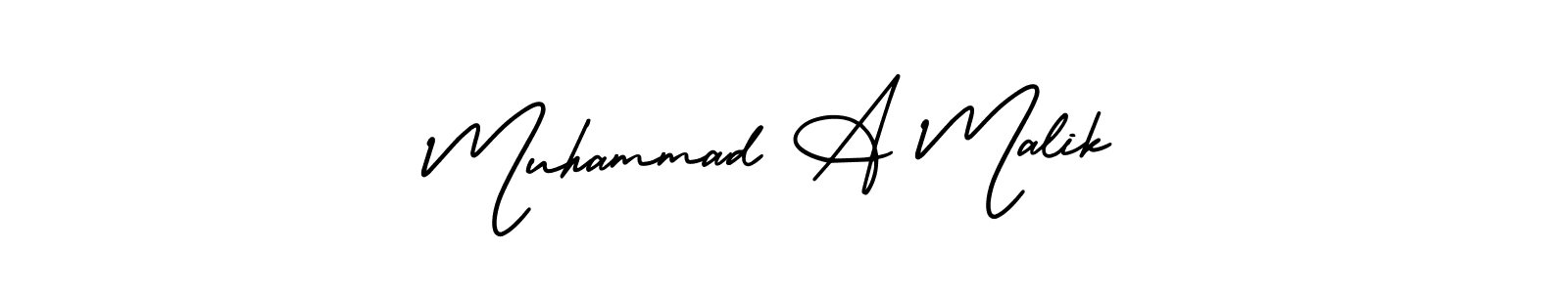 Make a beautiful signature design for name Muhammad A Malik. Use this online signature maker to create a handwritten signature for free. Muhammad A Malik signature style 3 images and pictures png