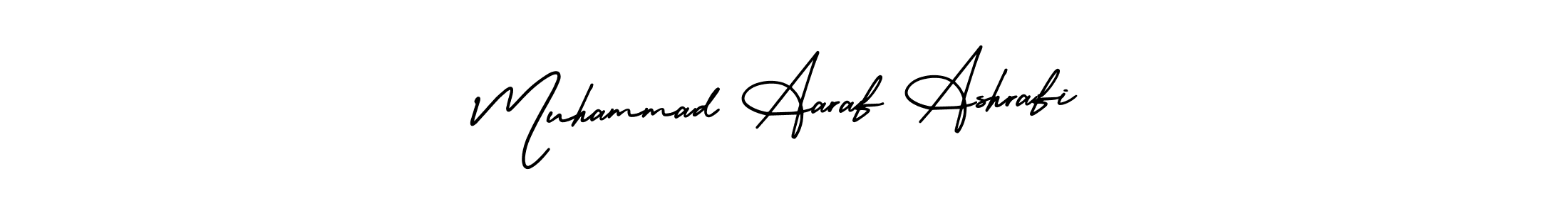 Make a beautiful signature design for name Muhammad Aaraf Ashrafi. With this signature (AmerikaSignatureDemo-Regular) style, you can create a handwritten signature for free. Muhammad Aaraf Ashrafi signature style 3 images and pictures png