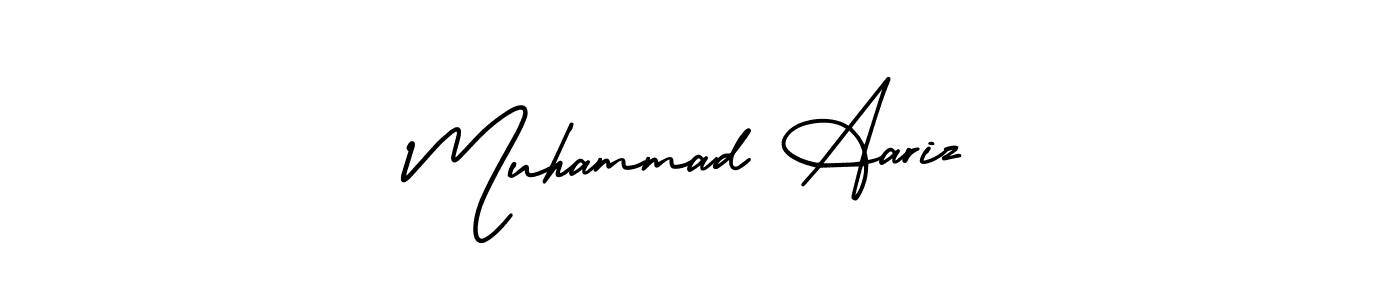 How to make Muhammad Aariz signature? AmerikaSignatureDemo-Regular is a professional autograph style. Create handwritten signature for Muhammad Aariz name. Muhammad Aariz signature style 3 images and pictures png