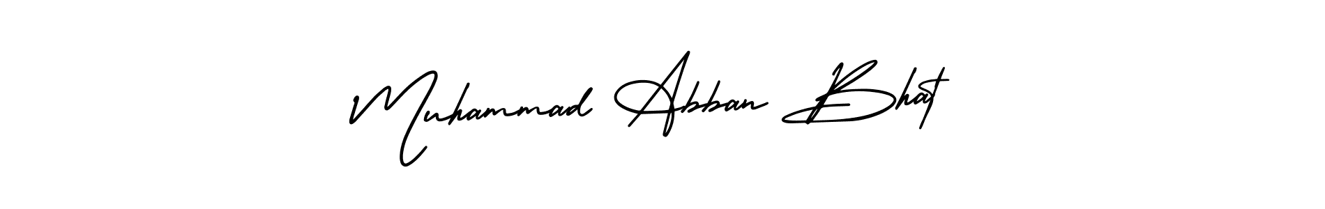 How to make Muhammad Abban Bhat name signature. Use AmerikaSignatureDemo-Regular style for creating short signs online. This is the latest handwritten sign. Muhammad Abban Bhat signature style 3 images and pictures png