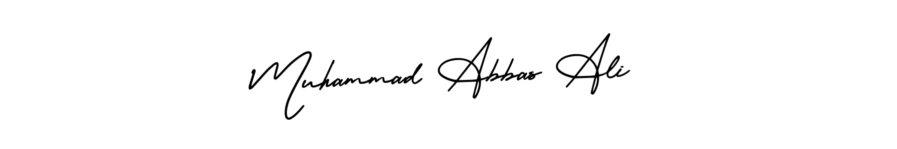 It looks lik you need a new signature style for name Muhammad Abbas Ali. Design unique handwritten (AmerikaSignatureDemo-Regular) signature with our free signature maker in just a few clicks. Muhammad Abbas Ali signature style 3 images and pictures png