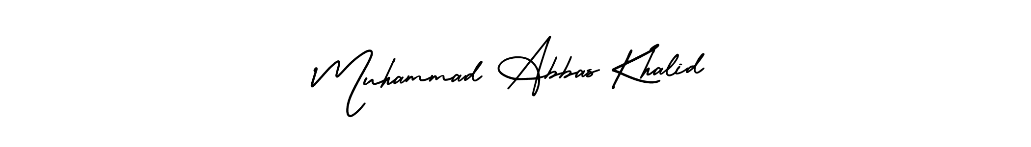 Make a short Muhammad Abbas Khalid signature style. Manage your documents anywhere anytime using AmerikaSignatureDemo-Regular. Create and add eSignatures, submit forms, share and send files easily. Muhammad Abbas Khalid signature style 3 images and pictures png